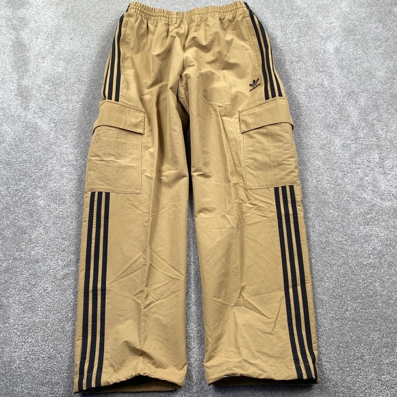 adidas Other - Adidas Originals Mens 3S Cargo Pants Cardboard Tan Black Ripstop JY1392 Size M